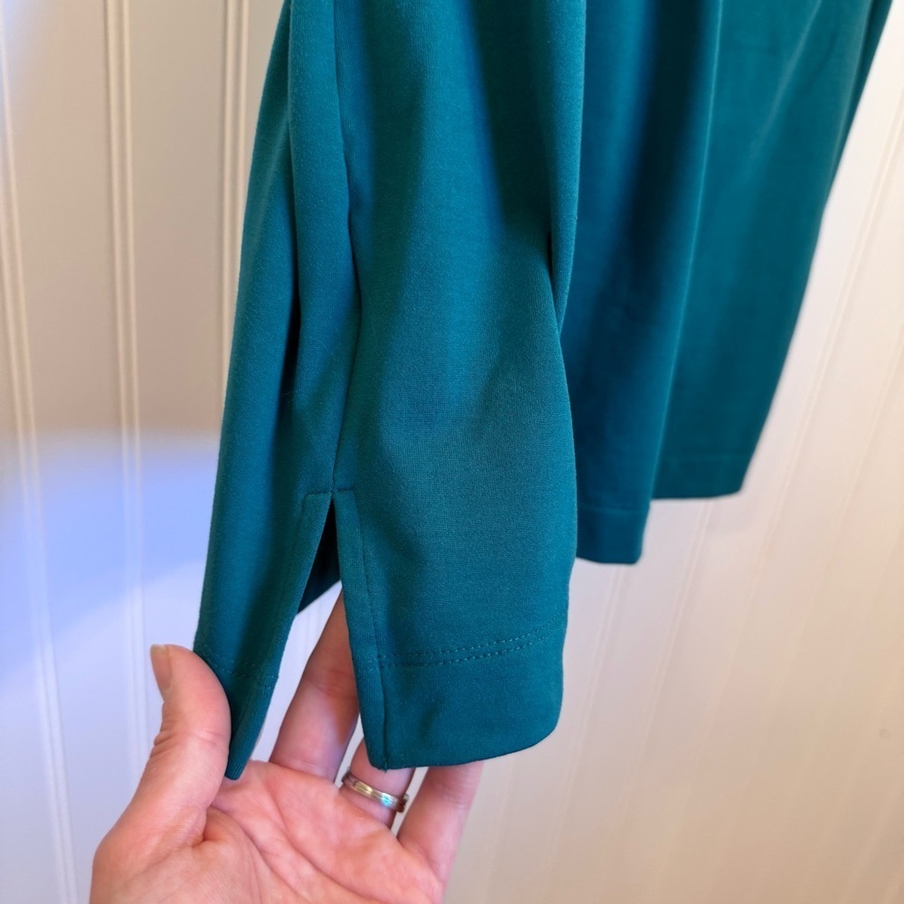 Lolë Teal Wrap Racer Back Casual Dress Women’s Size Medium - Picture 4 of 9